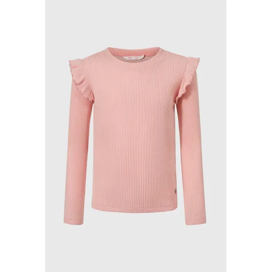 Polera Niña Con Vuelos Rosado