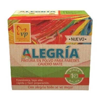 Pintura Polvo Alegría Caucho Mate Blanco Plenitud 1.6 Kg