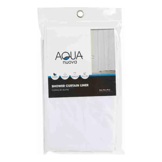 Cortina De Baño Pvc Blanco