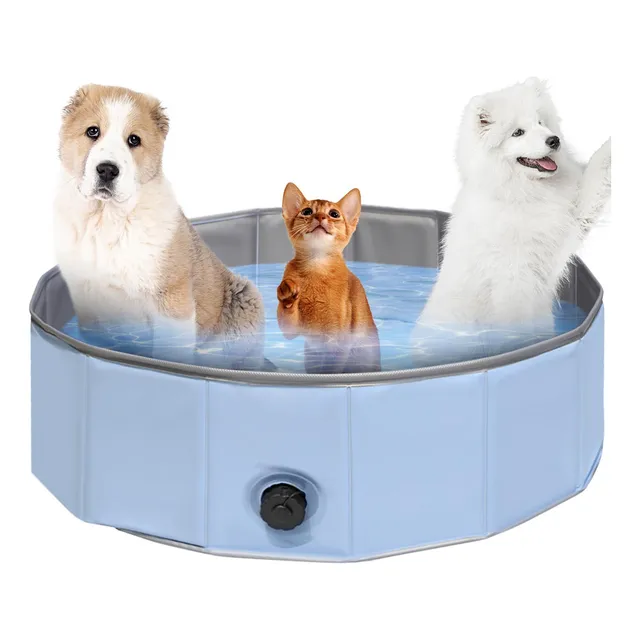Piscina Plegable Para Perros Y Mascotas, Bañera Portátil