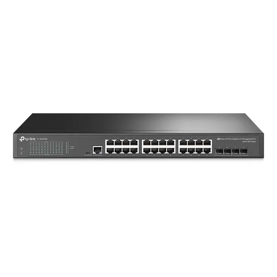 Switch 24 Portas 10/100/1000 + 4 Portas Sfp Rack 19 Tp Link