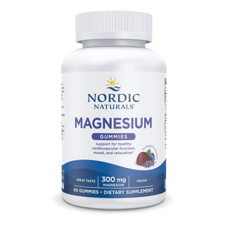 Nordic Naturals | Magnesium | 300mg | 60 Gummies | Blueberry Nordic Naturals | Magnesium | 300mg | 60 Gummies | Blueberry