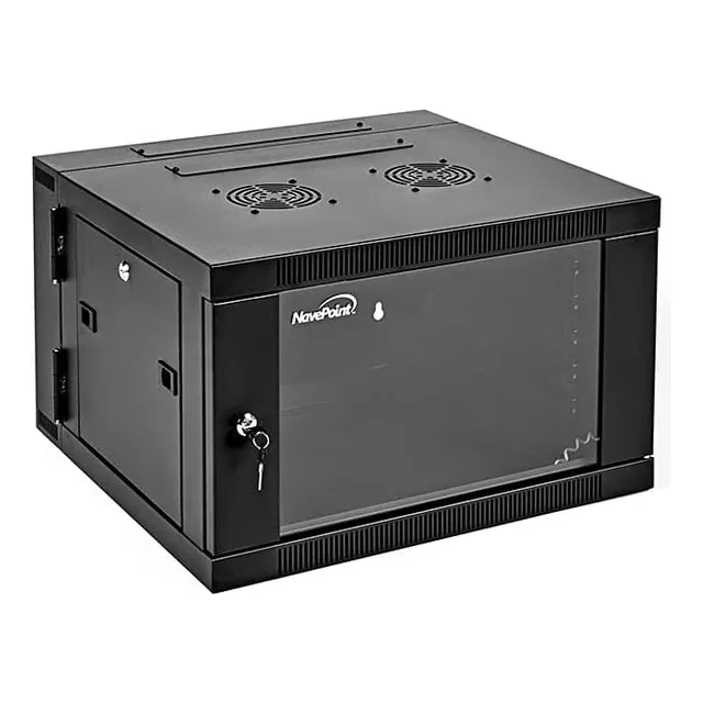 Gabinete Servidor 6u Con Puerta Vidrio Y Bisagras