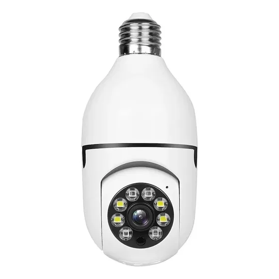 Cámara De Seguridad Bombillo 360 Wifi Ranura Micro Sd