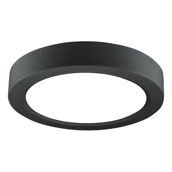 Spot Led Superficial Negro 18w Blanco Calido Plafon Led