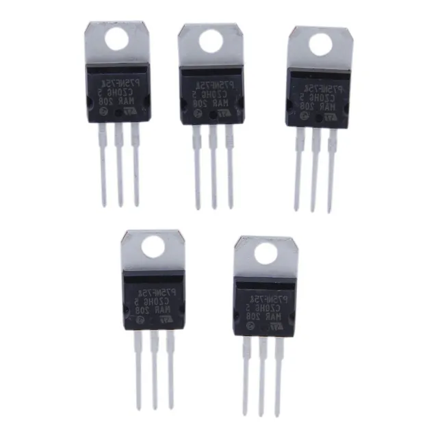 5pcs Mosfet De Potencia De Canal N P75nf75 80a 75v Paquete