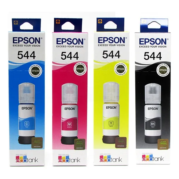 Kit 4 Tintas Epson T544 Ecotank Tinta Continua L1110 L3110 L