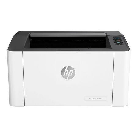 Impressora função única HP LaserJet 107w com wifi branca e preta 220V - 240V