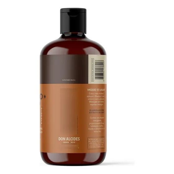 Shampoo Para Cabelo Masculino 230ml - Coffee - Don Alcides