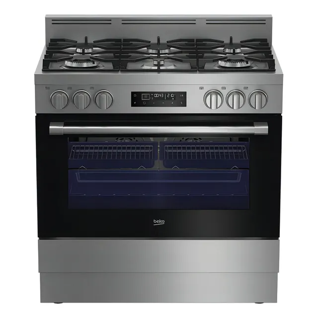 Cocinas Cocina Combinadas Beko 6 Hornallas Bft 918 Fama Color Gris