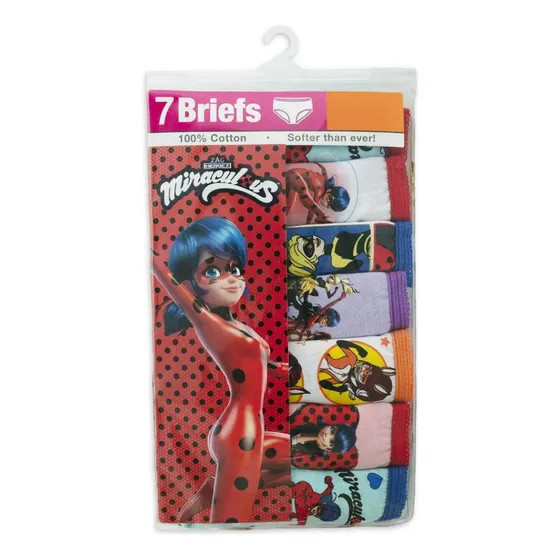 Ropa Interior De Niñas Miraculous 7unidades