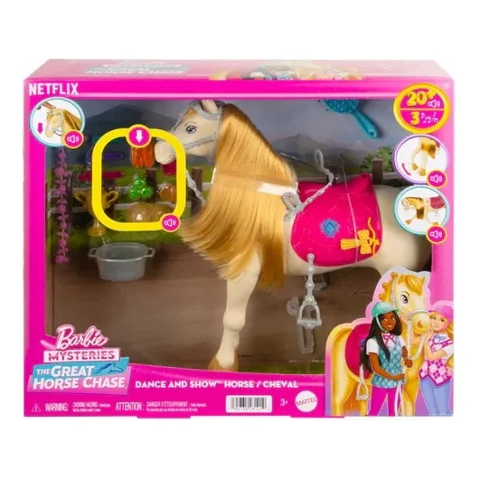 Conjunto De Brinquedo Cavalo da barbie Com Acessórios Mattel