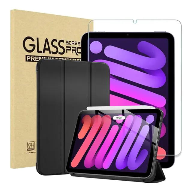 Funda Estuche Case Para iPad Mini 7 A17 Pro 2024 + Vidrio Hd
