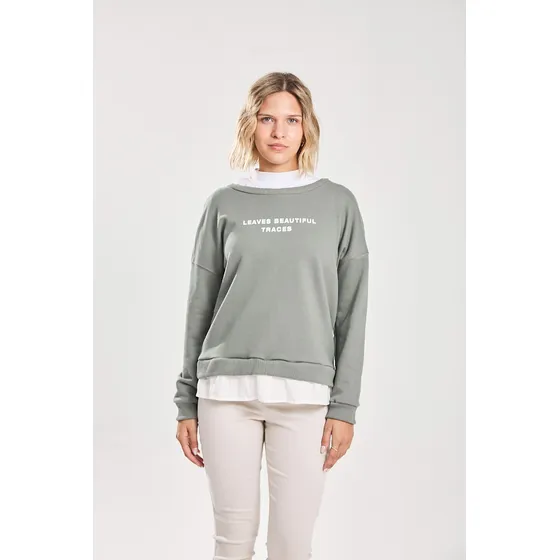 Buzo Oversize Cuello Redondo  Soft Military Koxis Mujer