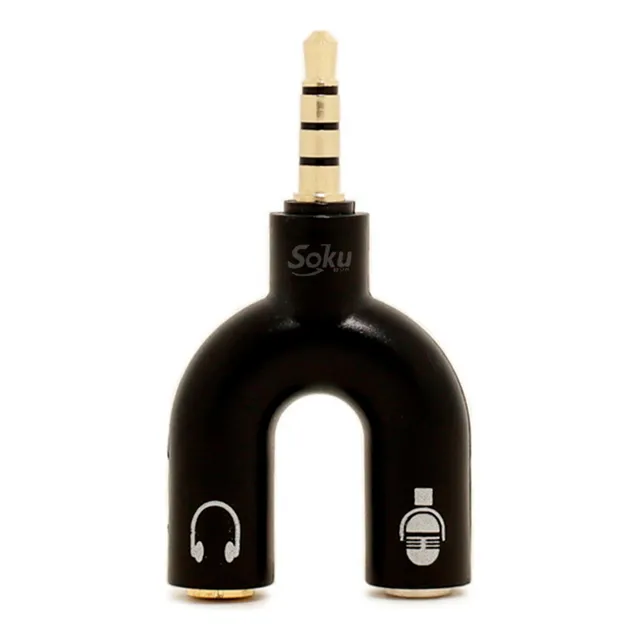 Mini Adaptador Divisor De Audio Microfono Audifono Calidad