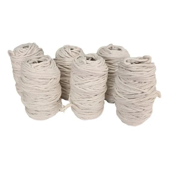 6 Pz Hilaza 3mm Macramé Algodón 200g, 50m. C/u