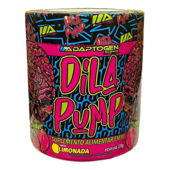 Suplemento Em Pó Dila Pump Pre Treino Sem Cafeína Adaptogen Science Pote De 318g Sabor Limonada