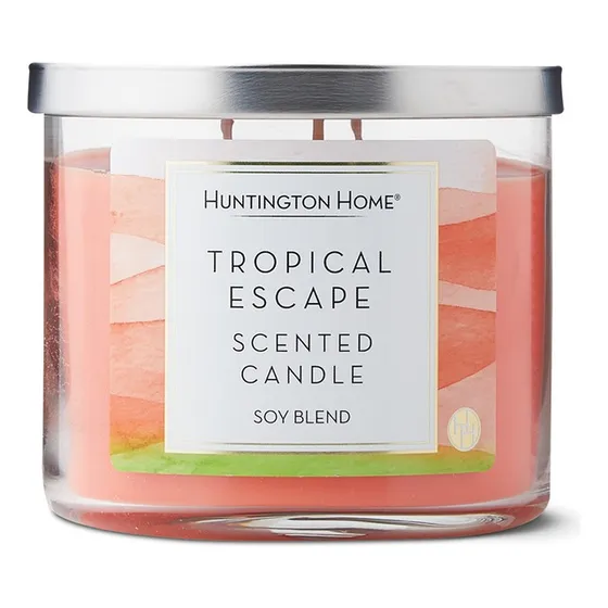Vela Con Esencia Aromatica Tropical Escape 3 Mechas 397 Gr