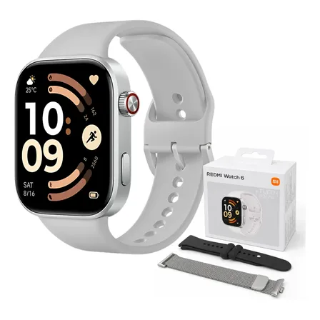 Smartwatch Xiaomi Redmi Watch 6 Versão Global Garantia Nf Prateado Cinza Claro