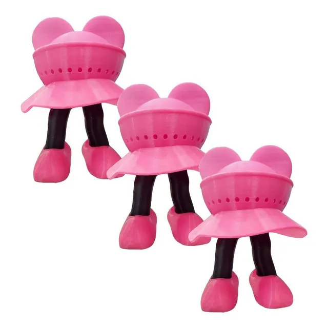 Minnie De Adorno Para Alexa 4gen, Mxnxm-003, 3 Pzs, 20x20x17 Color Rosa/Negro