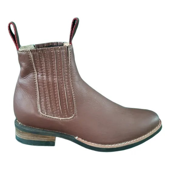 Botin Charro Piel Vacuno Con Cerco Suela Neolite Unisex