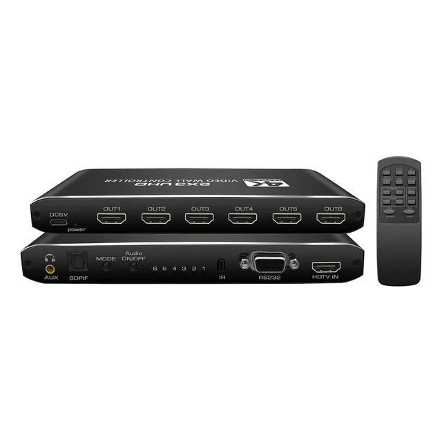 Controlador De Videowall Para 6 Pantallas 4k Control Remoto