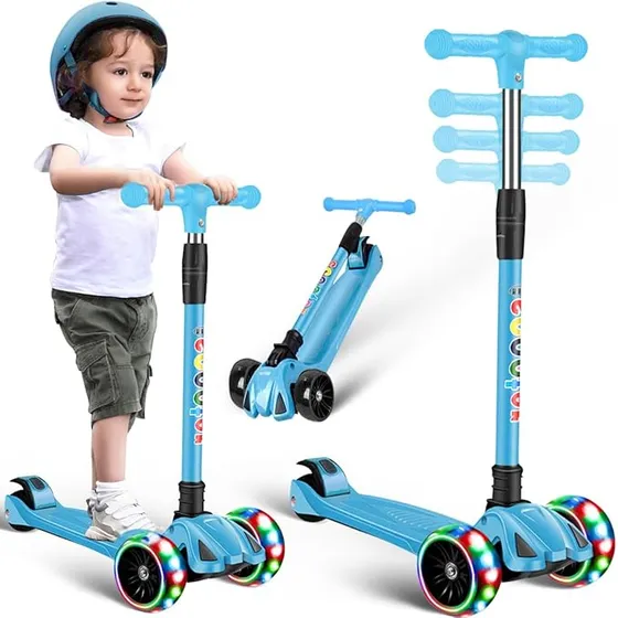 Monopatín Piccoly 3 Ruedas Para Niños Con Luces