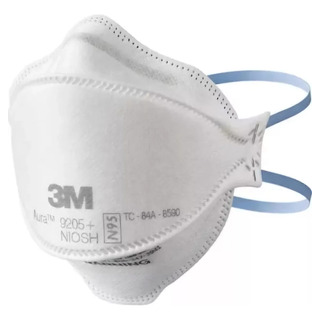 Barbijo 3m Aura 9205 N95 Sellados X10! Blanco Liso Barbijo 3m Aura 9205 N95 Sellados X10! Blanco Liso