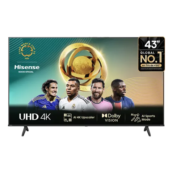 Televisor Hisense 43a6n 43 pulgadas LED 4K UHD