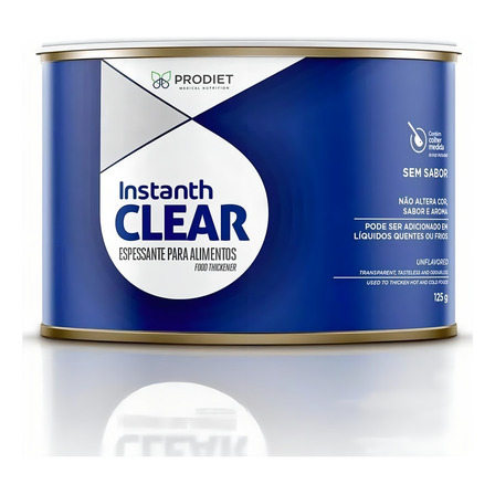 Espessante Para Alimentos Instanth Clear 125g Prodiet Sem Sabor Espessante Para Alimentos Instanth Clear 125g Prodiet Sem Sabor