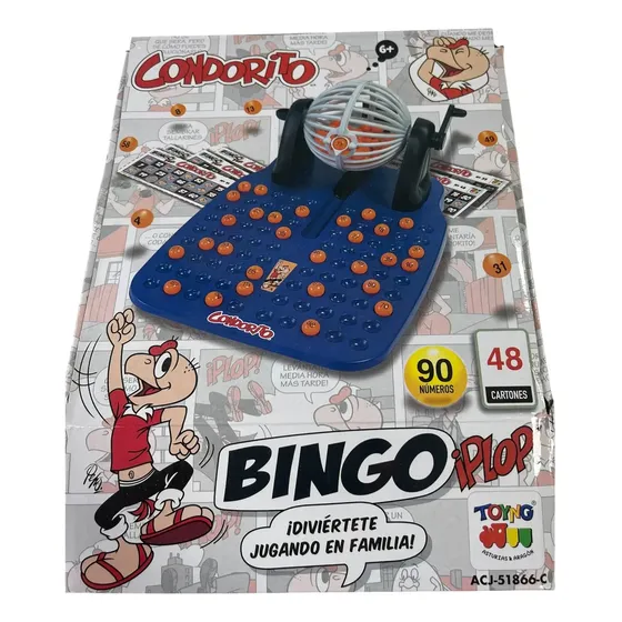 Juego de Mesa Bingo de Condorito para Toda la Familia