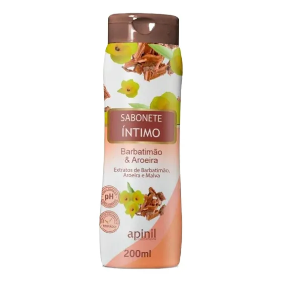 Sabonete Intimo Feminino Liquido Barbatimão E Aroeira 210ml