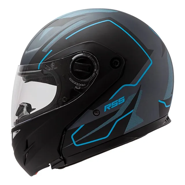 Casco Moto Hawk Rs5 Vector Rebatible Doble Visor Gaona Motos