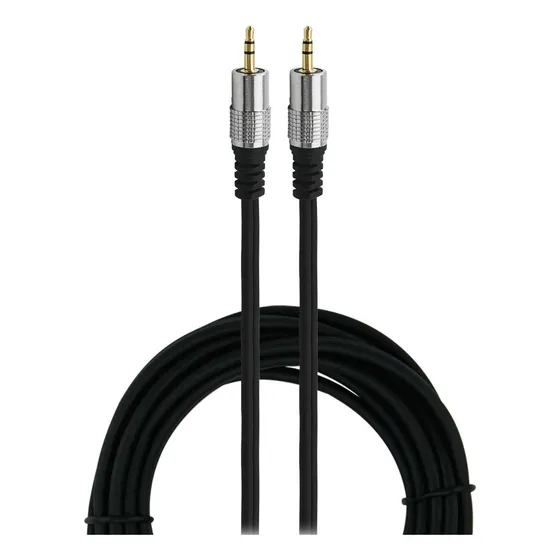 Cabo Auxiliar Audio P2 X P2 Estereo Blindado Profissional 5m - Pix