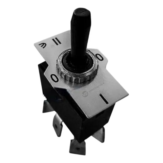 Llave Inversora De Marcha Para Extractores De Aire 220/380 V Color Negro