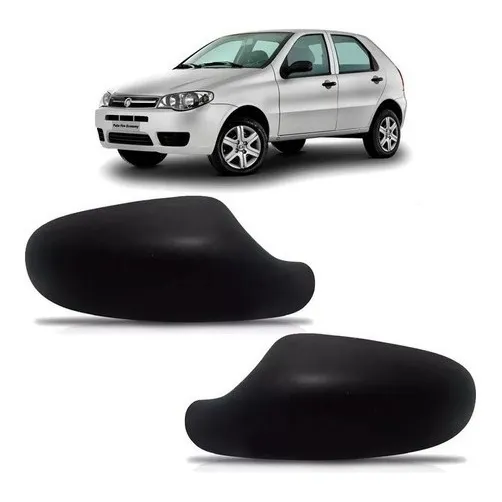 Par Capa Retrovisor Palio Siena Strada G3 2004 A 2010 Preta