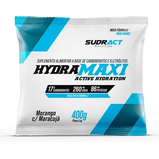 IsotĂŽnico Hydramaxi 400g - Sudract - Carbo + EletrĂłlitos Sabor Morango Com MaracujĂĄ IsotĂŽnico Hydramaxi 400g - Sudract - Carbo + EletrĂłlitos Sabor Morango Com MaracujĂĄ