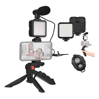 Grabar Video Estabilizador,con Luz Relleno 360° Y Trípode Grabar Video Estabilizador,con Luz Relleno 360° Y Trípode