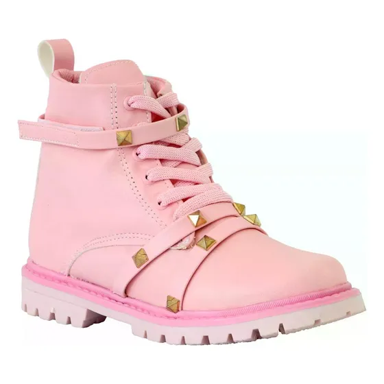 Botas Niña Moda Botines Estoperoles Comodas Kuali Shoes