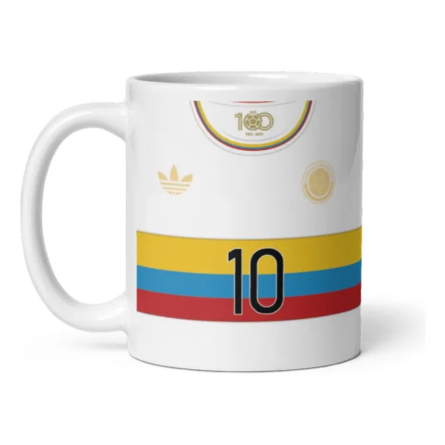 Taza Camiseta 100 Años Selección Colombia Mug Conmemorativo