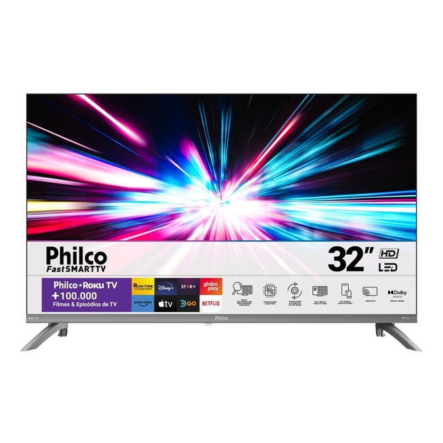 Smart Tv 32 Philco Led Roku Tv Hd Dolby Audio P32cra Smart Tv 32 Philco Led Roku Tv Hd Dolby Audio P32cra