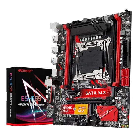 Placa Mãe Machinist X99 Rs9 Ddr4 Nvme Lga-2011-v3-v4 - Xeon