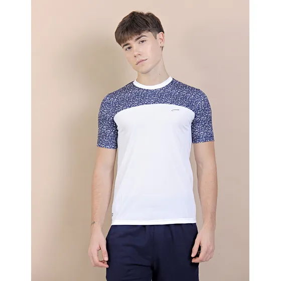 Remera Cameron Deportiva Training Hombre C Recorte Estampada