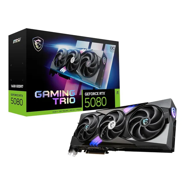 Tarjeta De Video Msi Geforce Rtx 5080 16g Gaming Trio Oc 16gb Gddr7 G5080-16gtc