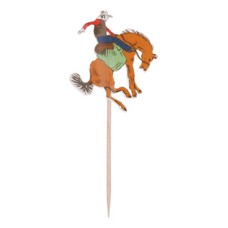 48pcs Set Cowboy Theme Cupcake Picks Decoración De Partido 48pcs Set Cowboy Theme Cupcake Picks Decoración De Partido