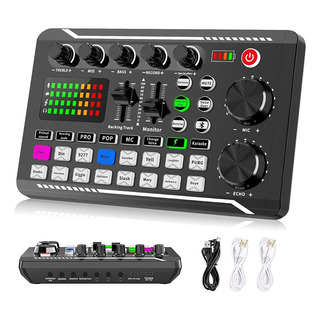 Placa De Som Microfone Sound Mixer Dj Streaming Card Pro Placa De Som Microfone Sound Mixer Dj Streaming Card Pro