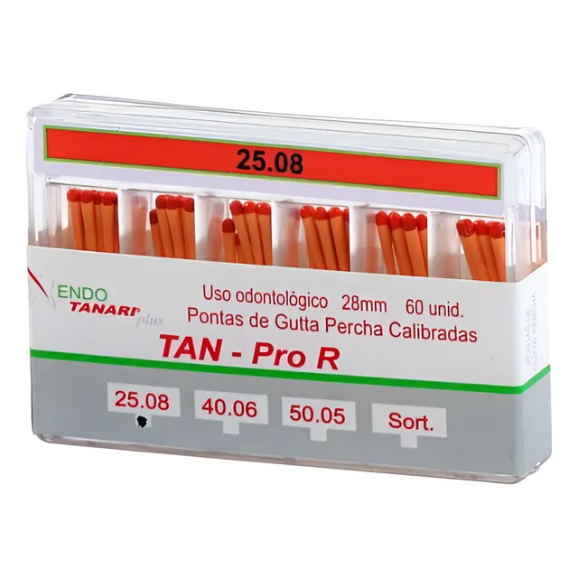 Guta Percha Cone Calibrada Pro R Reciproc 25 08 C/60- Tanari