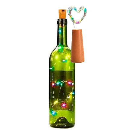 30 Guirnalda Alambre Luz Led Fria Corcho Botella Decoracion 30 Guirnalda Alambre Luz Led Fria Corcho Botella Decoracion