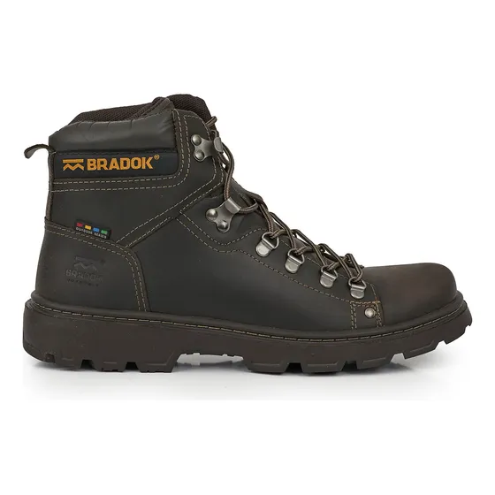 Borcego Hombre Cuero Bota Tranajo Zapatilla Confort Bradok