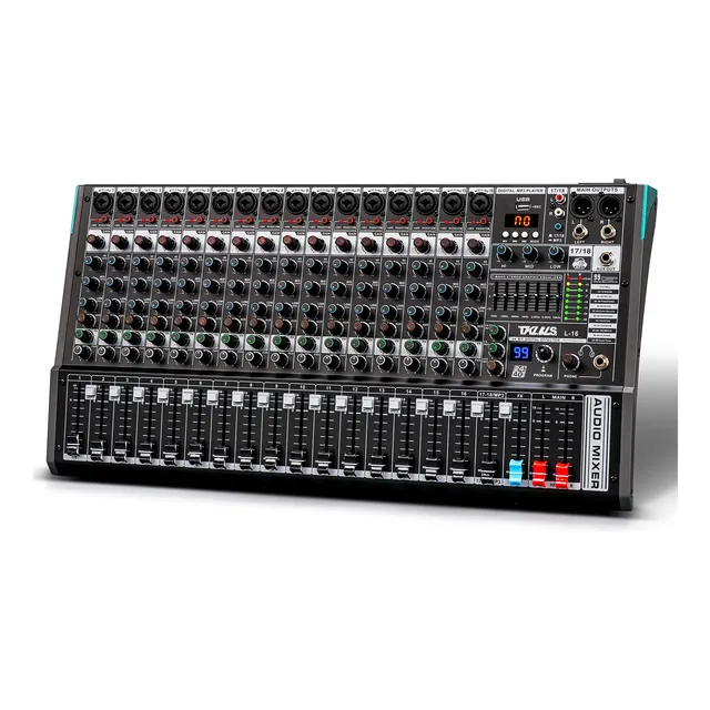Mezcladora Profesional 18 Canales Tklbls L16 Con 99 Dsp Usb